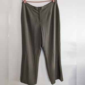 Addition Elle Green/Kaki Wideleg Pant